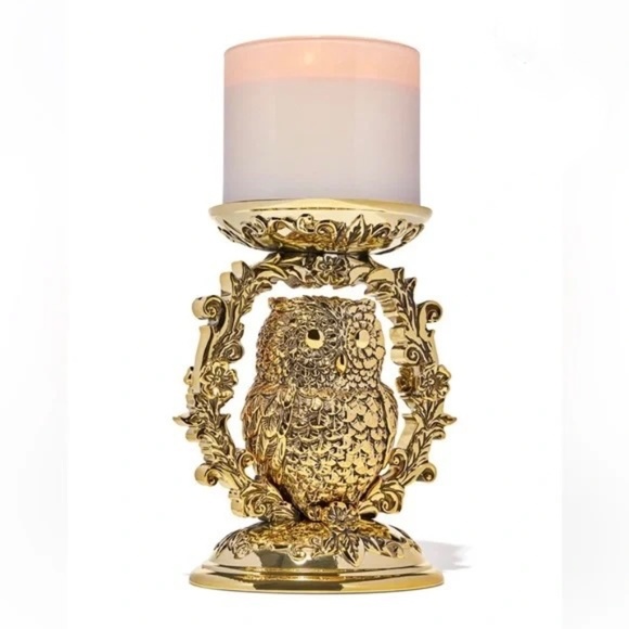 ORNATE OWL Candle Holder - Picture 1 of 1